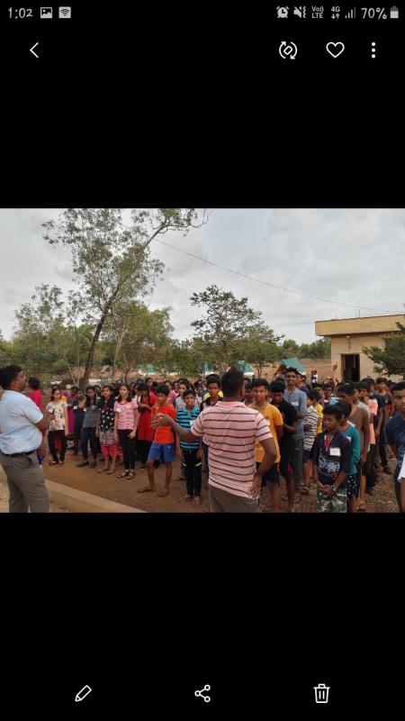 "Service at Rajyapuraskar Preparatory camp for Scouts and Guides" Bsg district association Udupi  karnataka State, India."