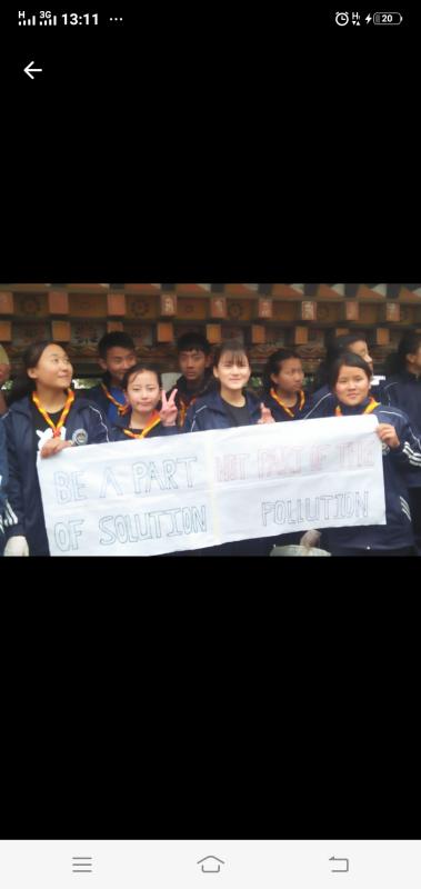 Trash Tag Challenge by Tashitse scouts
