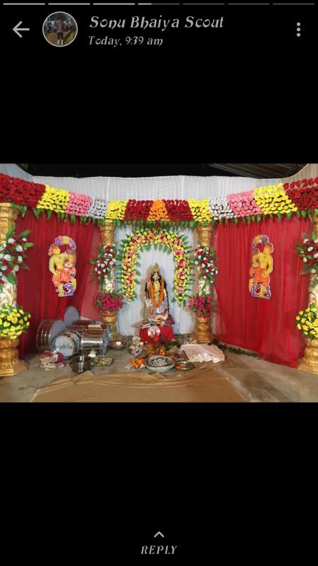 Celebrating Saraswati puja .