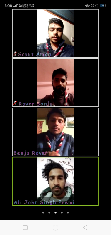 Virtual Meeting of our crew
