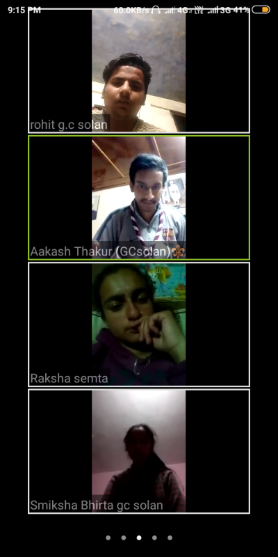 virtual meeting of our unit g.c solan