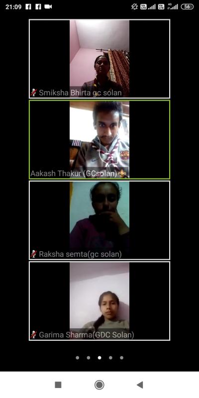 3rd virtual group meeting Rovers and Rangers unit Solan 