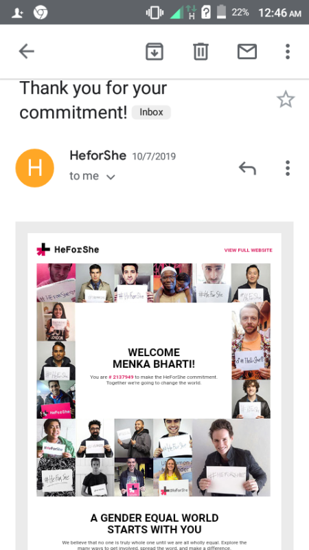 #HeForShe