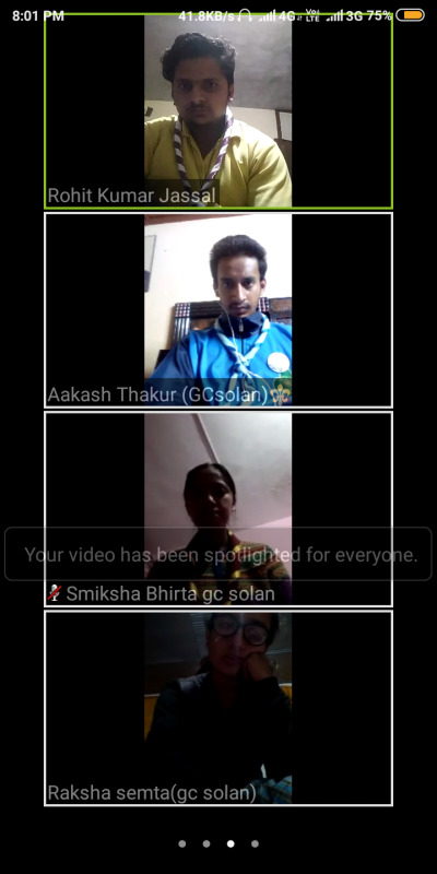virtual meeting 10th april govt college solan