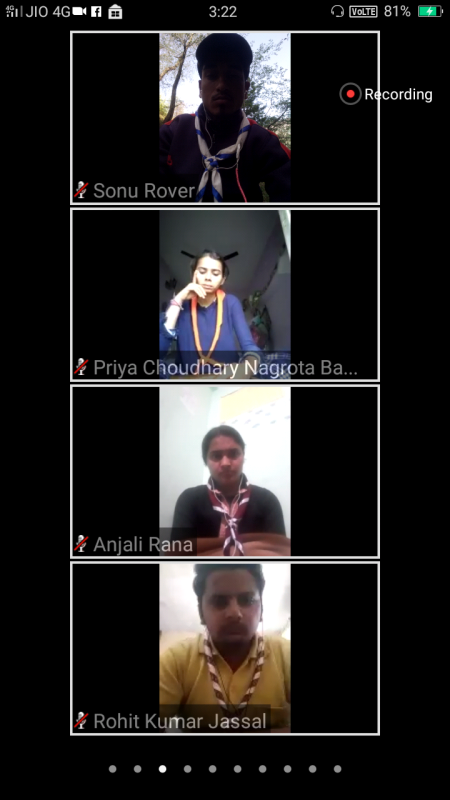 Virtual meeting with the Rover and Ranger of BSG HP
