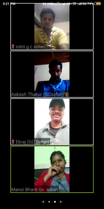 10 th virtual meeting by govt college solan