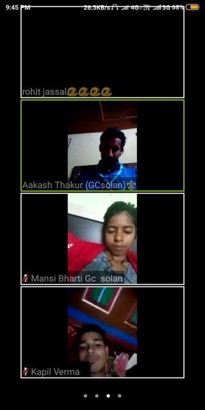 9th virtual meeting by govt college solan