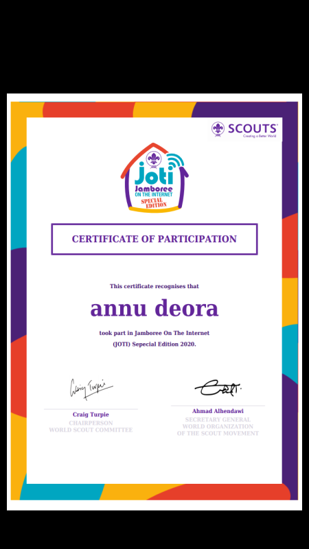 Digital Scouting Guiding(#Special JOTI, 3 – 5 April 2020)