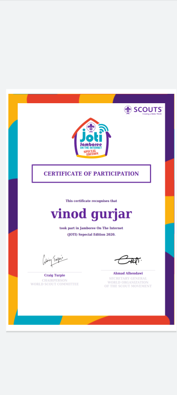 DIGITAL SCOUTING GUIDING CHALLENGE-1 #Special JOTI,3-5 April 2020