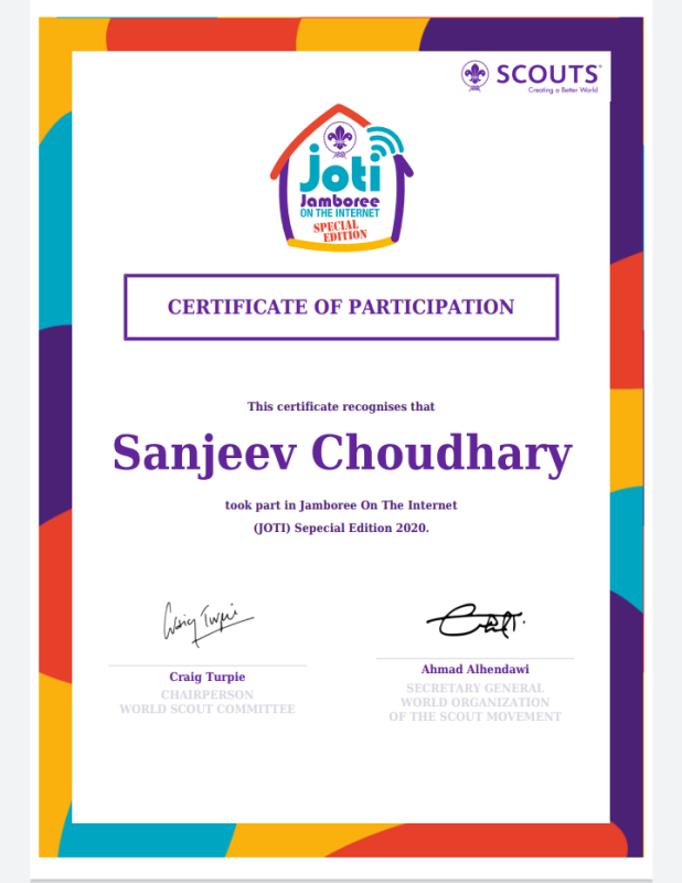 [D] Digital Scouting Guiding Challenge 1 - #Special JOTI, 3 – 5 April 2020