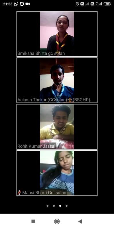 virtual meeting by rover ranger unit Solan 