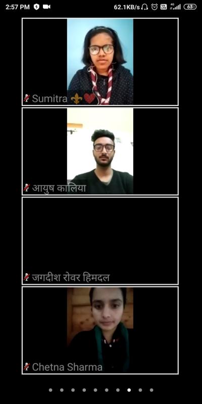 6th virtual meeting on scout fight against corona