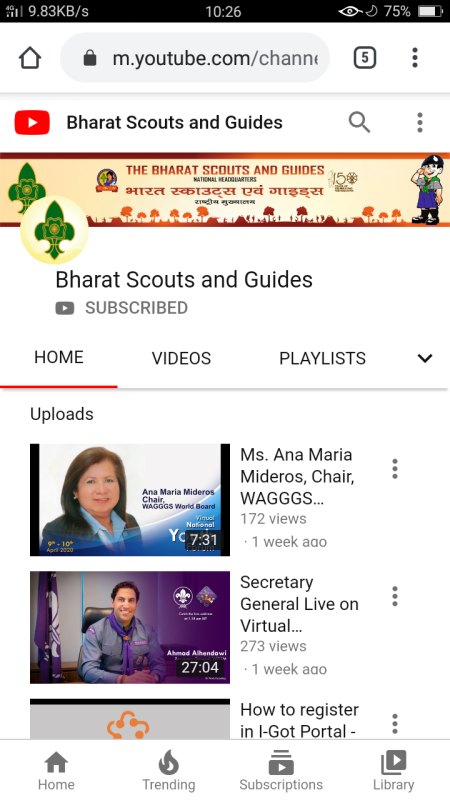 #YouTube channel of BSG#