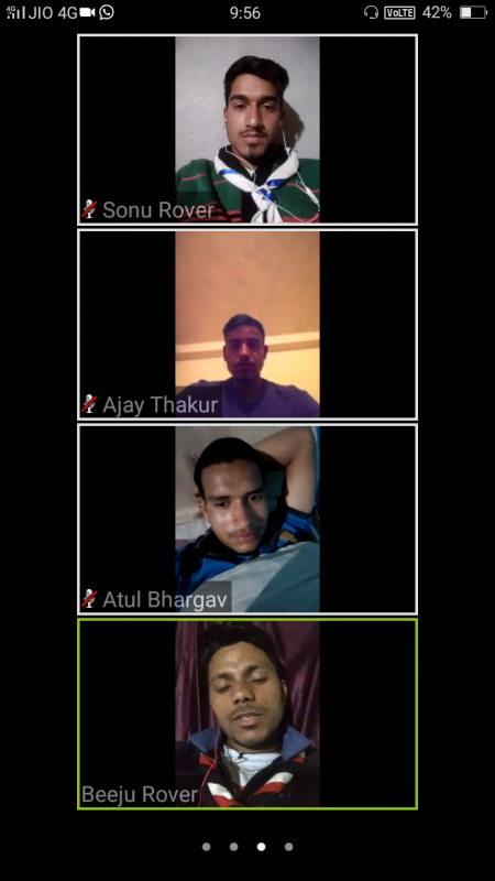 virtual meeting with the members sonw land rover open cerw manali