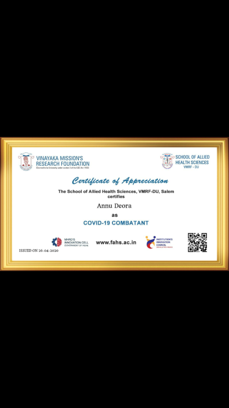 #Covid-19 Combatant