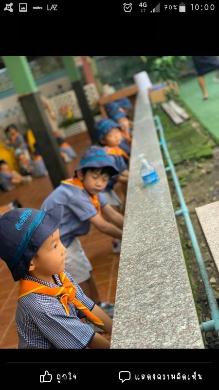 จิตอาสาสอนเด็กล้างมือ