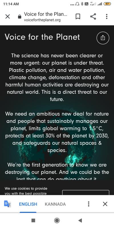 Voice for the Planet