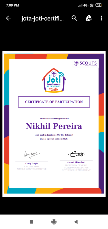Scout Sankalp Group D Challenge 1 #specialjoti (BSG, Karnataka, District Association of Udupi). 