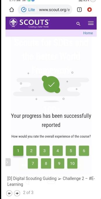 [D] Digital Scouting Guiding ➢ Challenge 2 – #E-Learning


