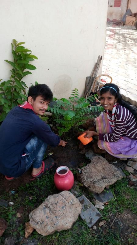 World Environment Day 2020 : Plant Bank for 'Biodiversity' by BSG District Association Udupi. Karnataka State. India.