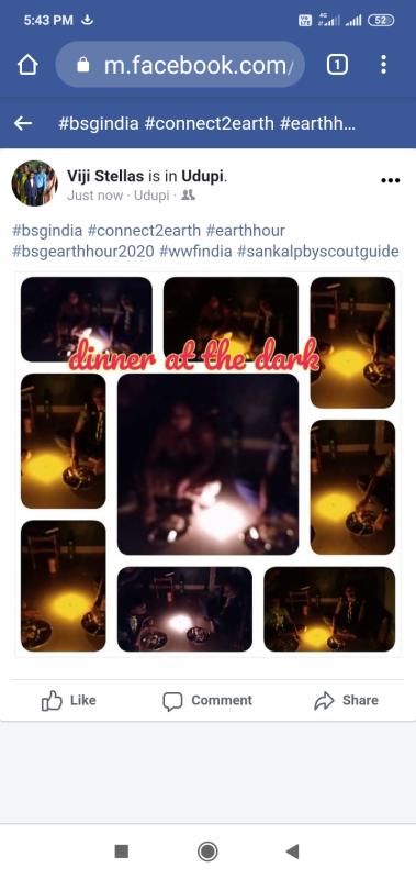 Dinner in the dark