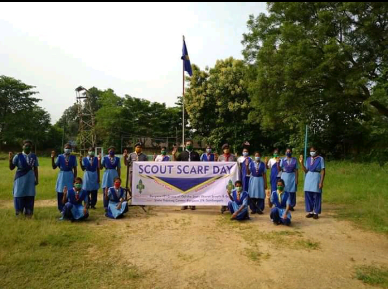 Celebrating Scouting Scarf day and Sunrise day 