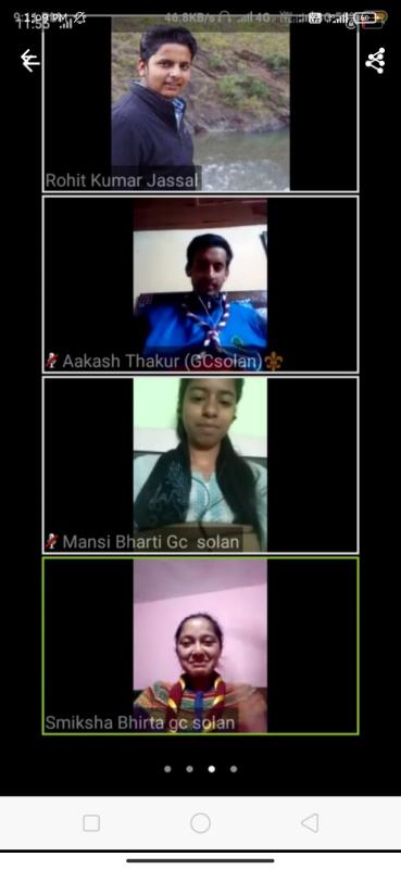 13th virtual meeting by govt college solan 