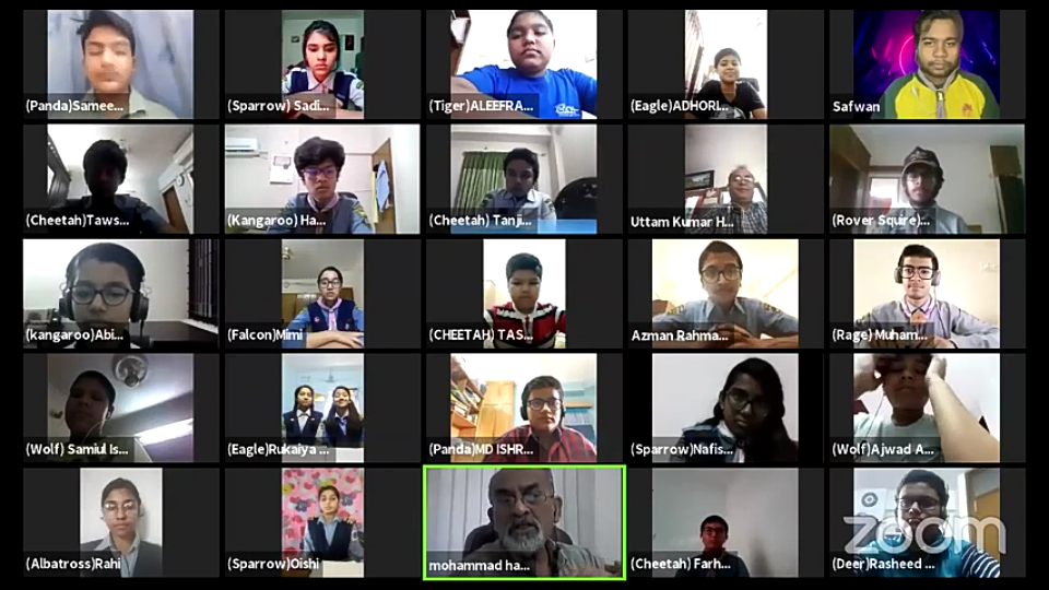 First Online Proficiency Badge Course of BIAM Model School & College Scout Group-686