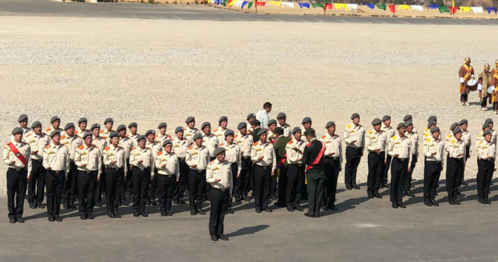 Participation of Guardians of peace- DeSuung program at Tencholling, Wangdue 