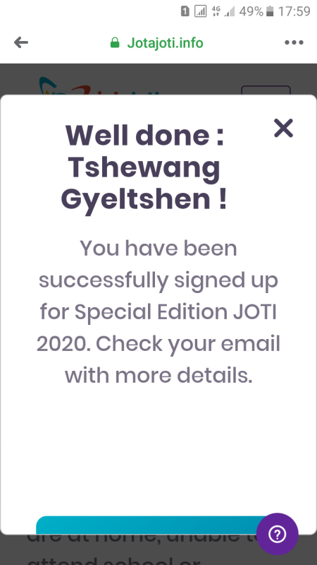 Participation in JOTI