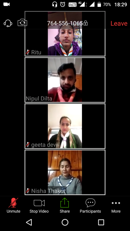 Day 01 of Virtual Meeting 