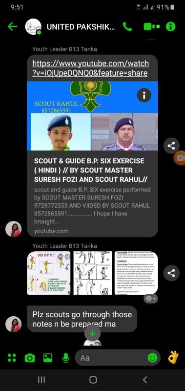 Volunteering to Give Some Knowledge of scouting 