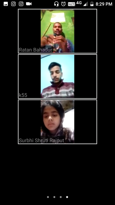 1st virtual meeting with  GSSS kalhog unit