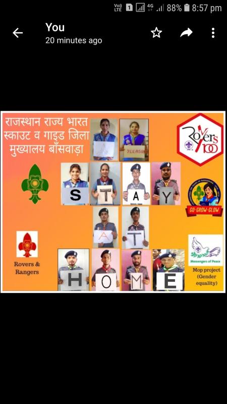 Project Sankalp #stayathome#21daylockdown #fightcovid19 #bsgindia #sankalpbyscoutguide