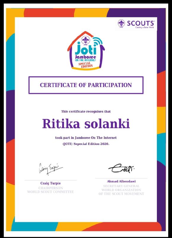 *DIGITAL SCOUTING AND GUIDING* CHALLENGE 1.) #Special JOTI , 3-5April 2020