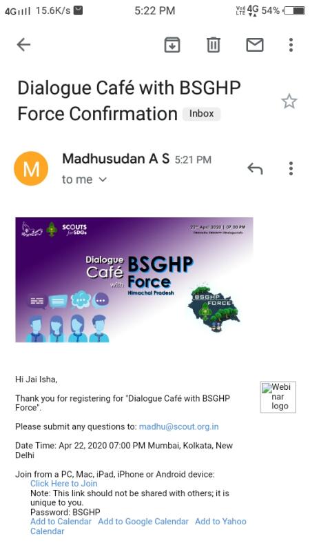 Dialogue cafe with BSGHP