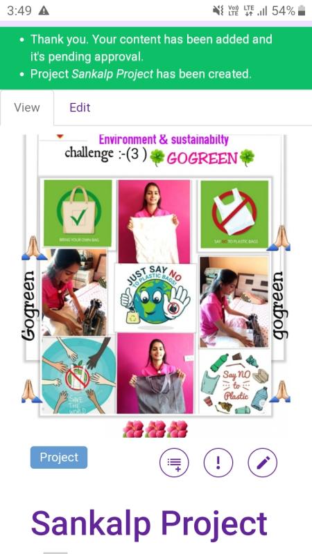  sankalp project challenge 
(B) environment & sustainabilty
 challenge 3:- #gogreen