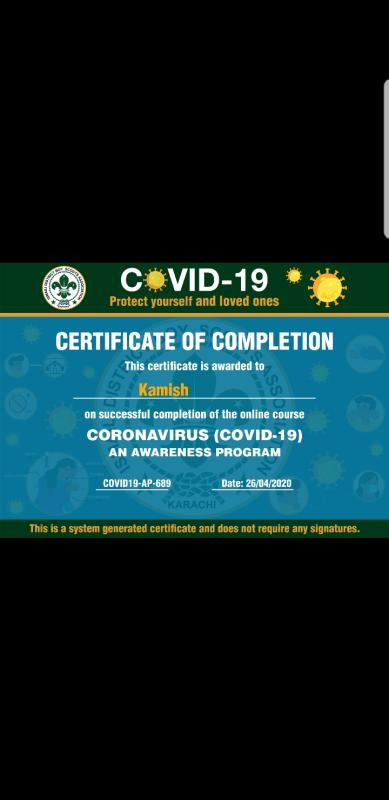 Protection from coronavirus 