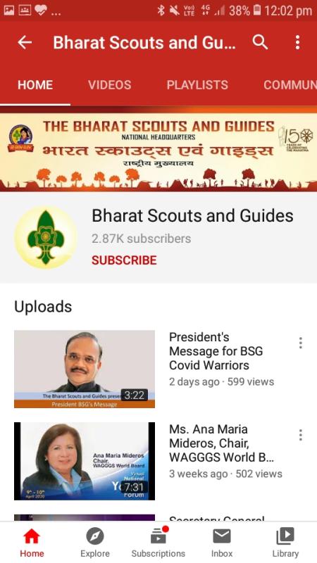 D] Challenge 4 : # YouTube channel of BSG