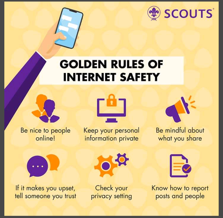  " Being safe online"