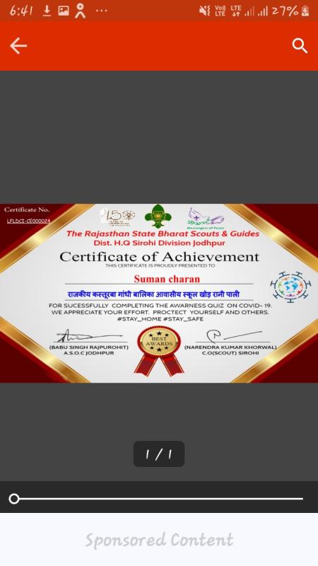 Awarness quiz on covid-19