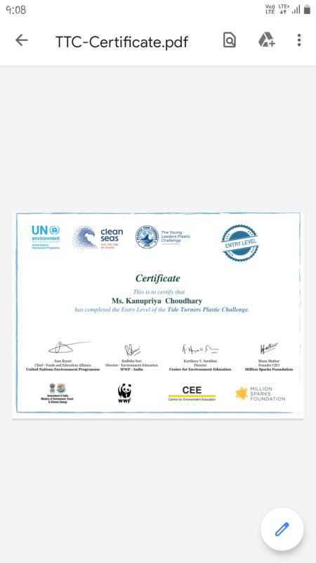 PROJECT_SANKALP #Tide Turners Plastic Challenge 