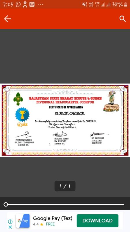 AWARENESS QUIZ ON COVID _19