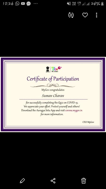 QUIZ ON COVID_19 BY MyGov