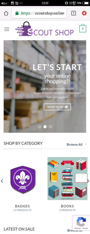 Digital scouting guiding BSG website