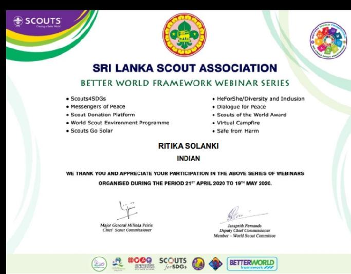 "International Webiners" #Better World Framework Series