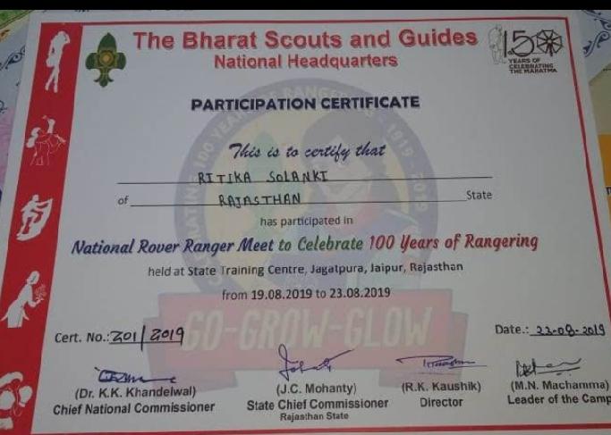 100 YEAR'S OF RANGERING , JAGATPURA , JAIPUR