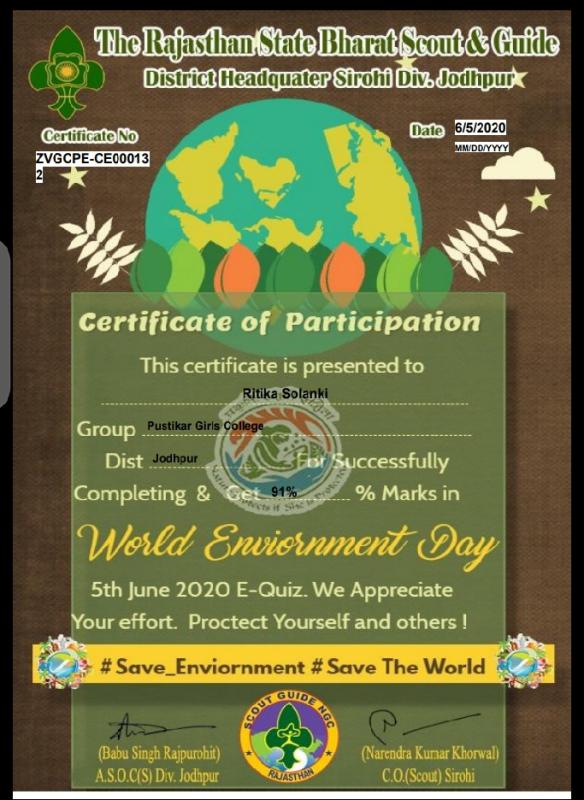E-quiz on Biodiversity (#World Environment day)