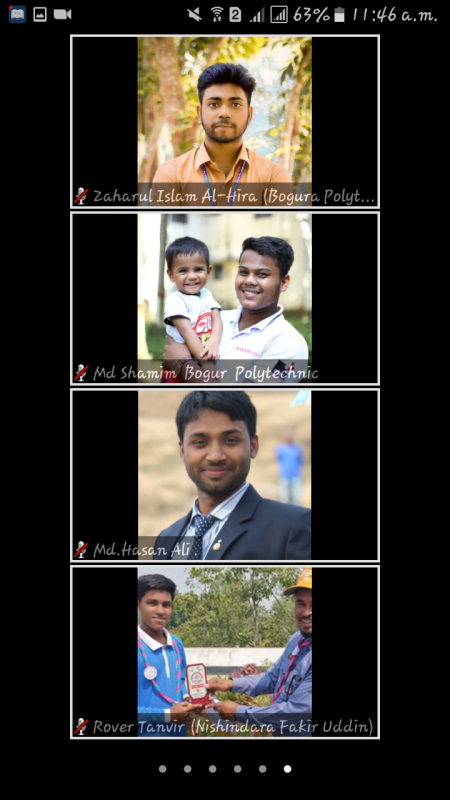 বগুড়া জেলা রোভারের ভার্চুয়াল মাসিক সভা।