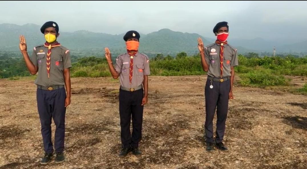 Celebrated Wold Scout Scarf day and Scouting Sunrise day 